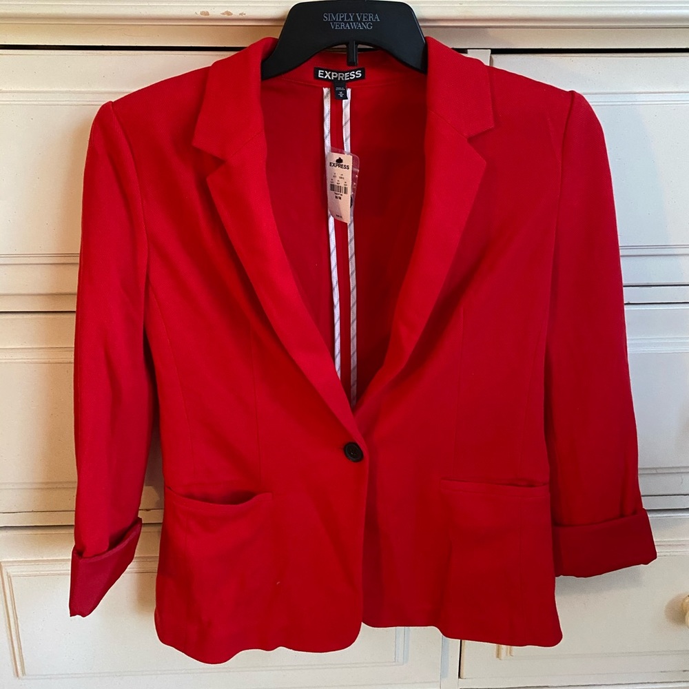 NWT express red blazer